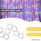 Perfect Holiday 300 LED Curtain String Lights Plug In - 8 Light Modes - Remote Control Included